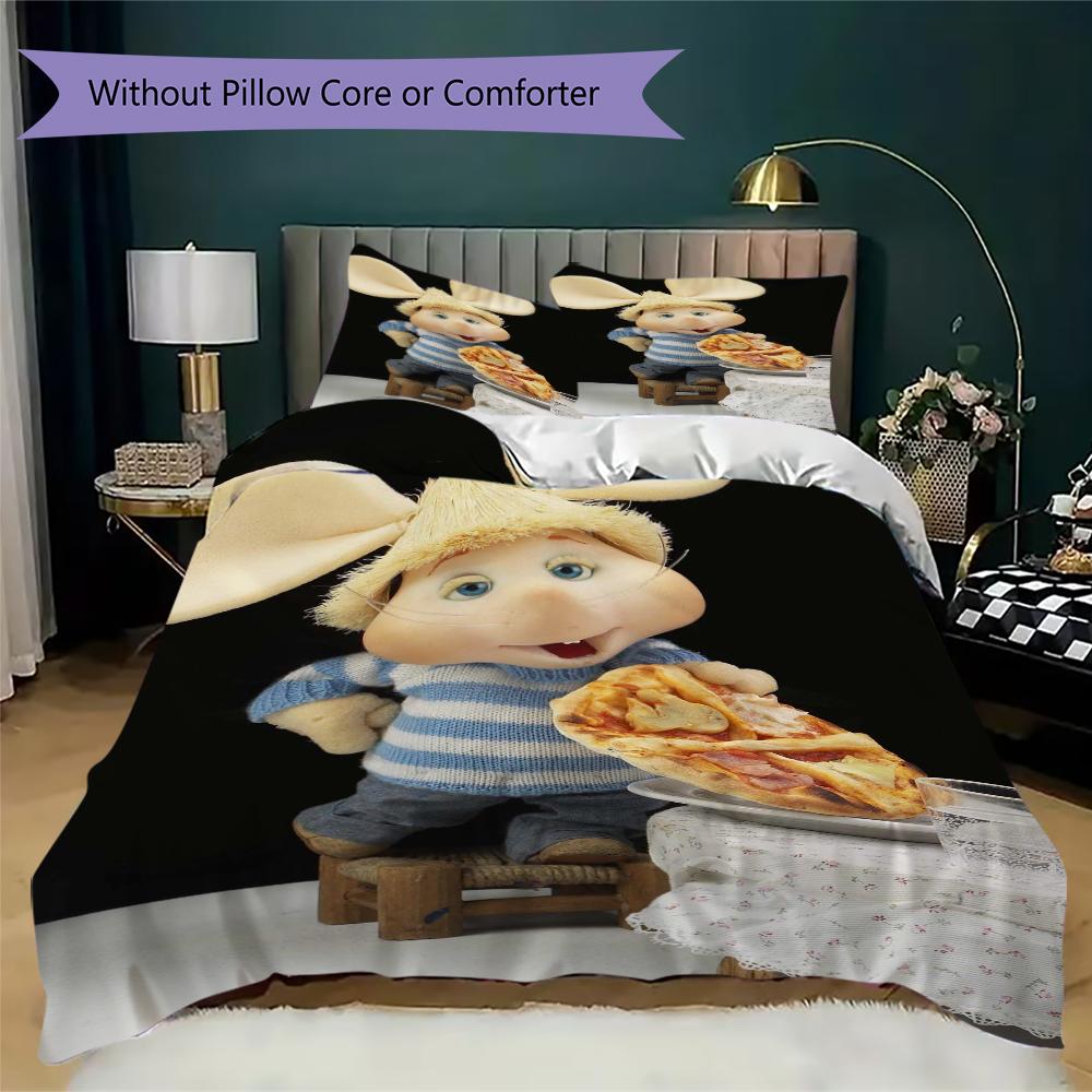 Topo Gigio Pattern Bedding uilt Set uilt Cover Pillowcase Home Decoration Birthday Gift (1 * duvet cover + 2 * pillowcase without core)227