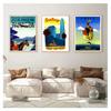 Pop Art Canvas Paintings Vintage Wall Kraft Posters Coated Wall Stickers Home Decorative Gift Travel To Chile San Diego Alpaca