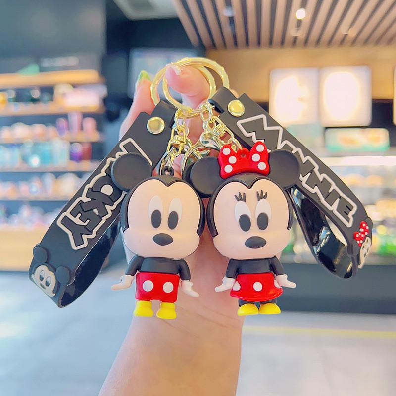 Брелок для ключей в виде мышки Минни, модный, милый, мультяшный, подвеска для рюкзака, кукла в подарок