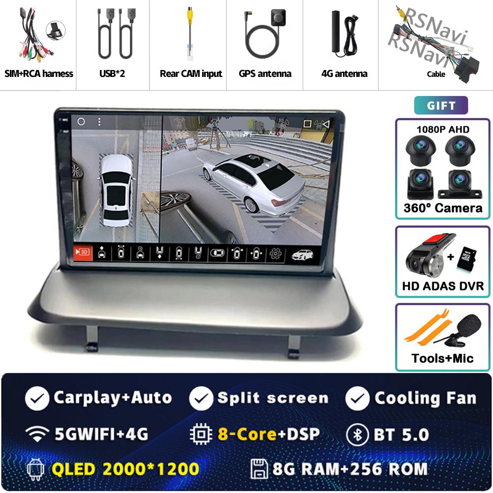 Android 14 Carplay Car Radio For Peugeot 5008 3008 2009-2015 Multimedia Video Player Navigation GPS Stereo 2Din DVD Head Unit BT