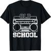 Boom Box Old School Rap Design Apparel T-Shirt