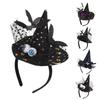 Headband Scary Witch Hat Hairband Cosplay Costume Party Props Headdress Festival Clothing Accessories Hairhoop