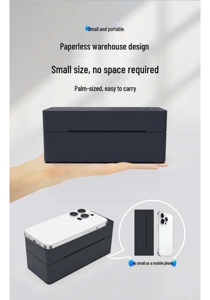 4x6 Label Printer for Shipping Labels (100x150mm)