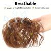 XINRAN Synthetic Short Curly Clip In Bangs Natural Hairpiece For Women Hair Pieces Bangs Toppers For Hair Loss
