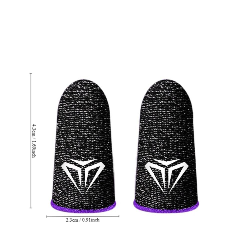 2 PCS Breathable Gaming Finger Cover Sweatproof Touch Screen Finger Cuff 2024 Finger Sleeve