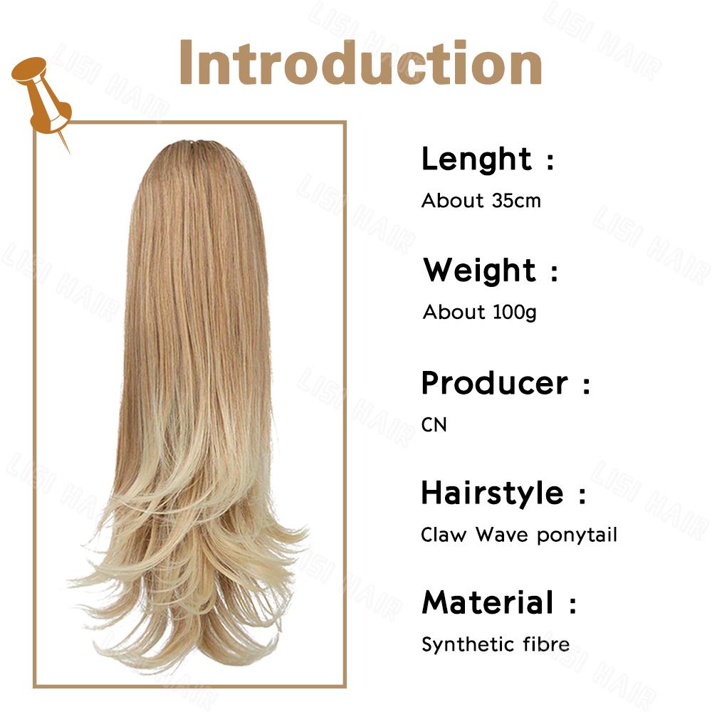 XINRAN Синтетические волнистые зажимы для волос в хвосте, наращивание волос, конский хвост, шиньон для женщин, повседневный косплей