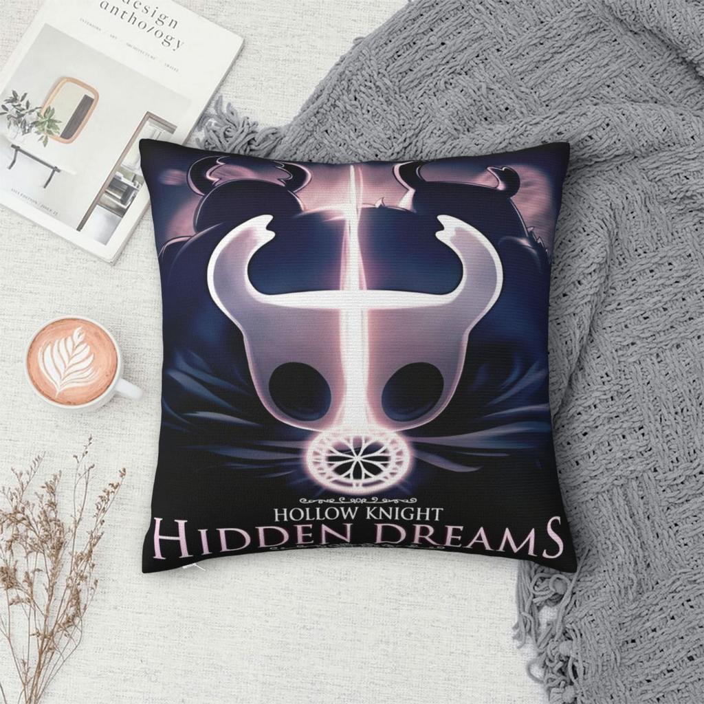 Hollow Knight Funny Games Printed Pillowcase Cushion Cover Pillow Covers Y2K Seat Decorations Square Multi-Size