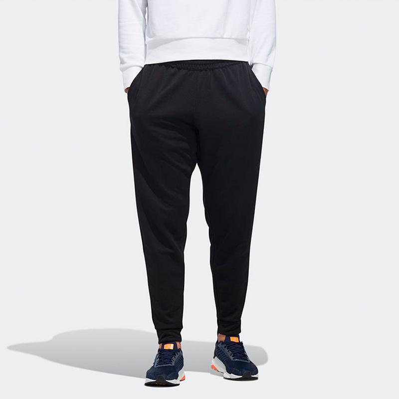 Adidas Alphabet Print Knit Joggers Men Bottoms Black FM5427