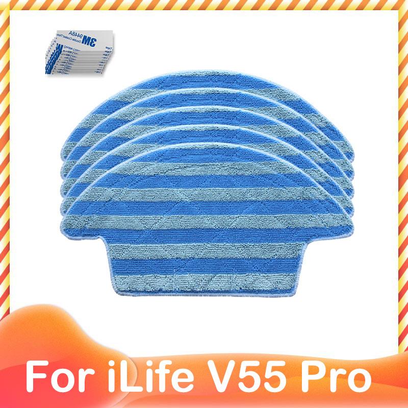 Для iLife Chuwi V55 Pro Боковая щетка Сетчатый фильтр Hepa-фильтр Ткань для швабры Сменный набор Запчасть для роботизированного пылесоса