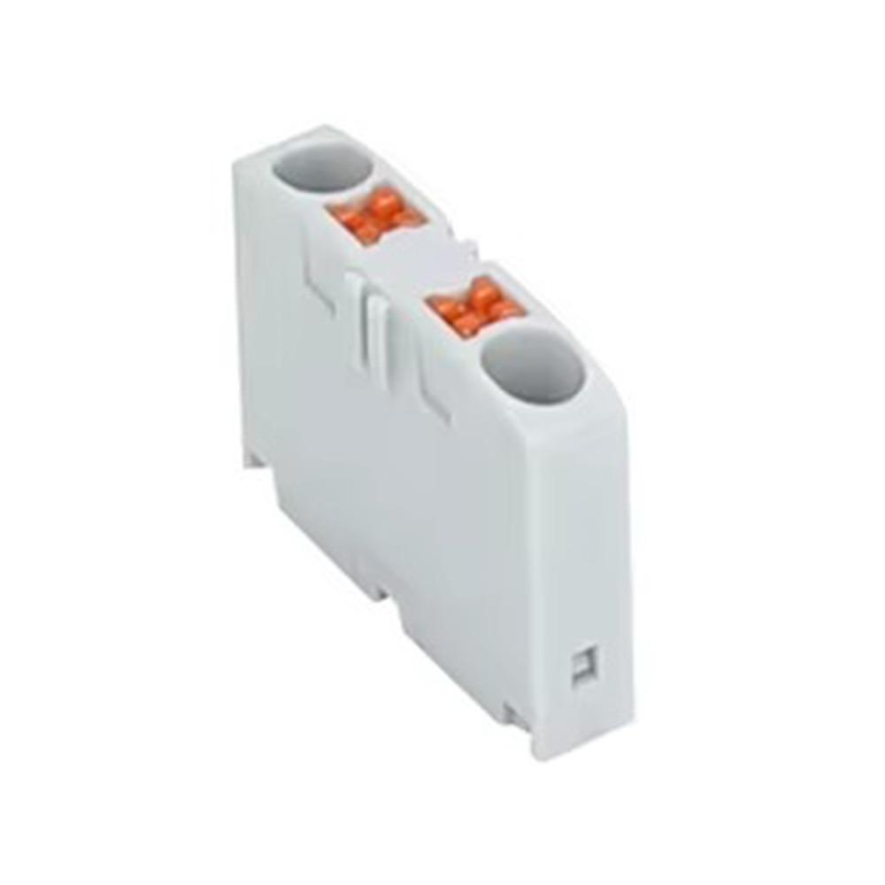 Multiple In Multiple Out Block Connector Wire Electrical Connectors Mount on Din Rail