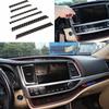 Для Toyota Highlander 2014- Накладка на центральный воздуховод из настоящего углеродного волокна 6 шт.