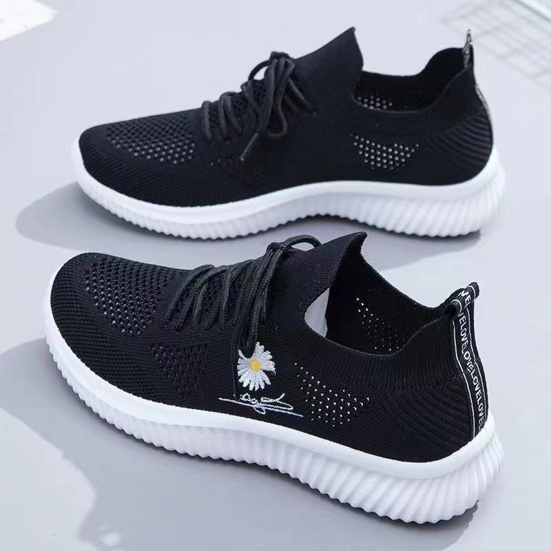 Новые весенние и летние женские кроссовки Fly-Knit, модные универсальные кроссовки для бега, сетчатые, дышащие, повседневные, для студентов