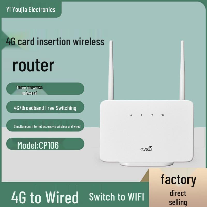 4G LTE WiFi-роутер CP106 с поддержкой SIM-карт для домашнего использования