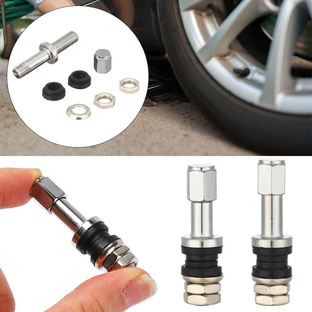TR48E/TR43E Bolt-in Style Tubeless Wheel Tire Valve Car Tire Valve Tire Valve Stem Stem Dust Cap