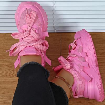 Неуклюжие кроссовки Trend на толстой подошве с увеличенной сетчатой ​​поверхностью. Дышащая удобная повседневная спортивная обувь. Модная подходящая уличная модная обувь для пар.