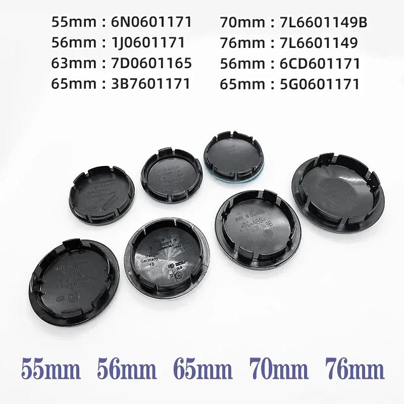56MM/65MM/66MM Original Car Wheel Center Hub Caps Covers For Volkswagen VW R GTI Emblem Auto Badge Hubcaps Decoration Accessorie