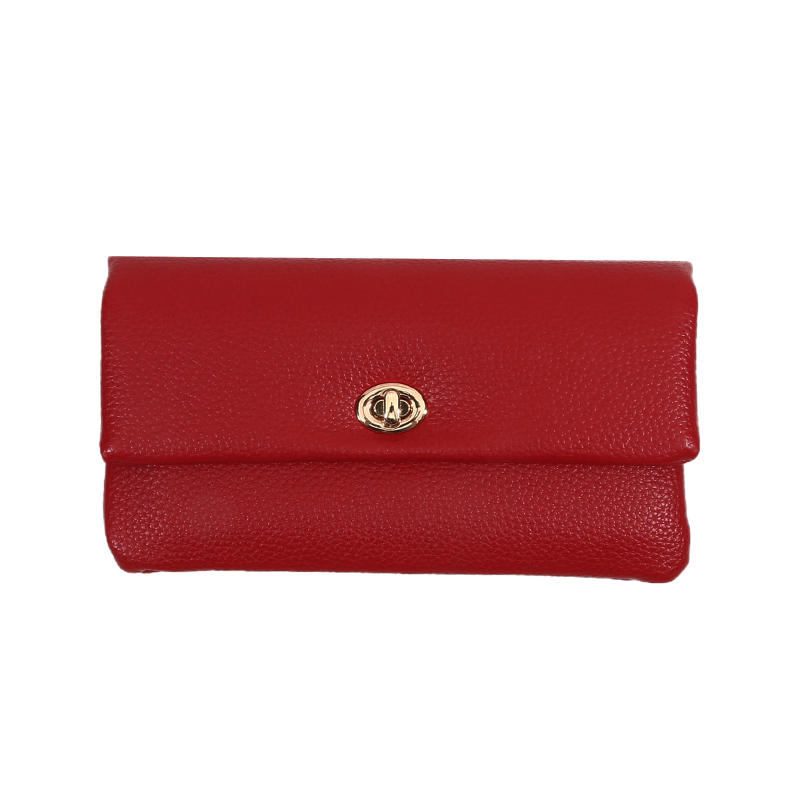 Стильные женские кошельки, длинные кошельки из ПУ кожи с застежкой, портативная сумка для денег, однотонный, простой, многофункциональный держатель для монет, модный женский кошелек