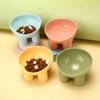 High Foot Dog Bowl Non-Slip Cat Dog Bowl Neck Protector Pet Food Water Bowl Anti-tip Pet Feeder Feeding Bowl Double Cat Bowl