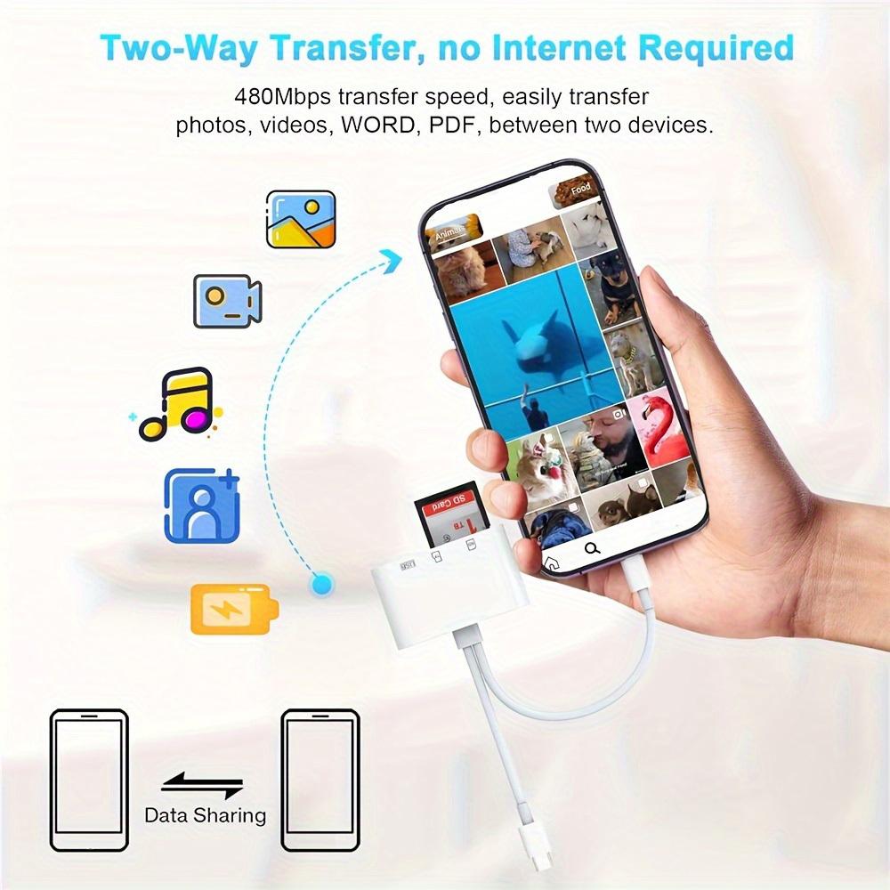 Флэш-накопитель USB TF 4-в-1 Type-C, мобильное хранилище OTG, фотодиск, U-drive, устройство чтения карт SD/TF с Type-C, многофункциональный адаптер OTG, подключи и работай