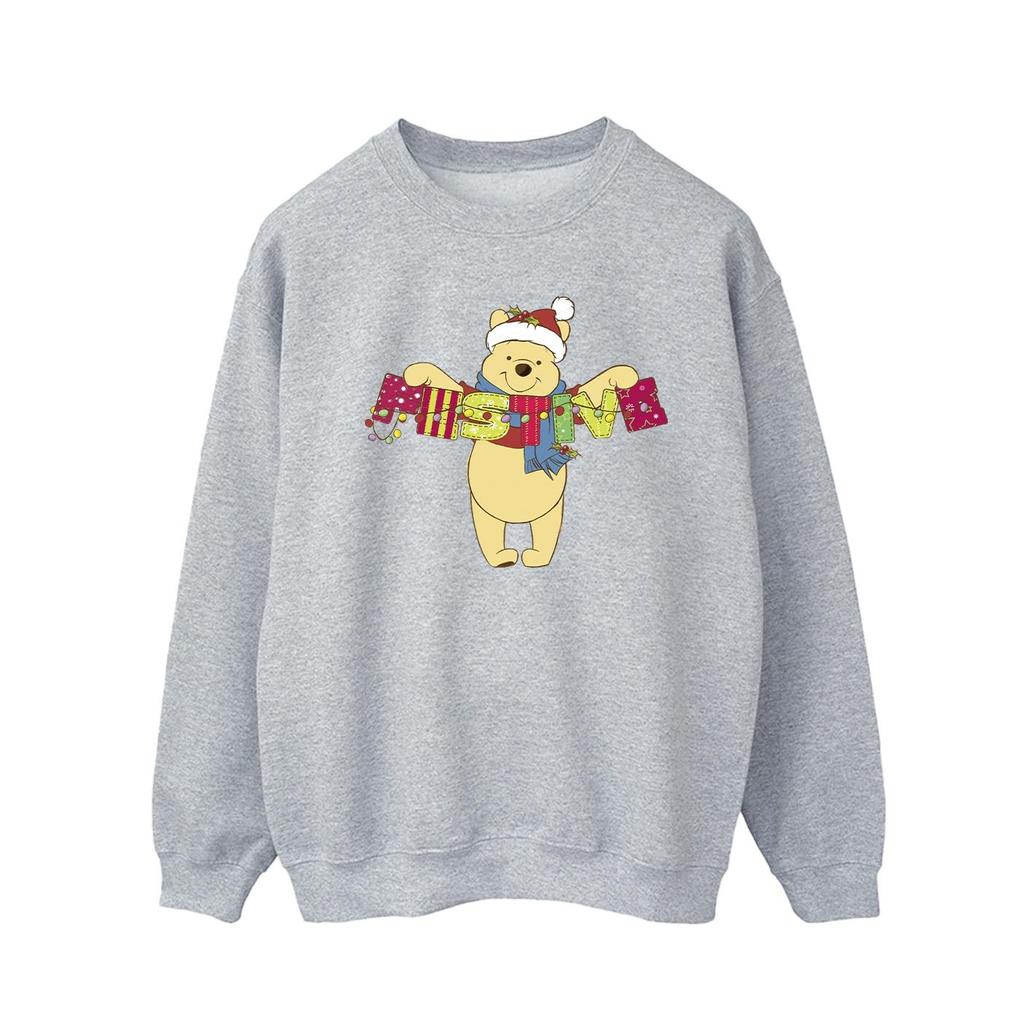 Disney Mens Winnie The Pooh Festive Sweatshirt