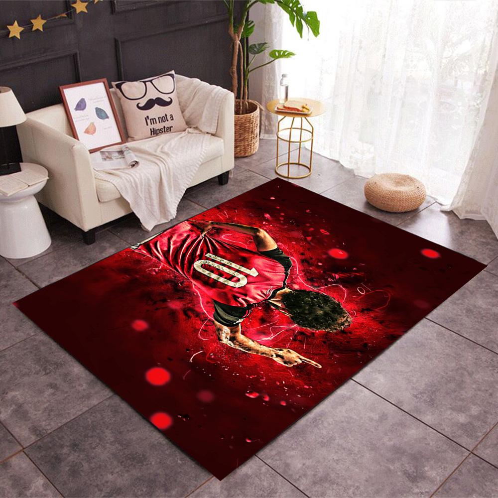 Salah's Dynamic Sprint Floor Rug Office Rug Suitable for Foyer Playrooms Dining Room Living Rooms Antislip Carpet Anime Office Decor Best for Christma