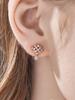 [ELLE Jewelry] Серьги-гвоздики с одним камнем 14K GF ELGPEE528