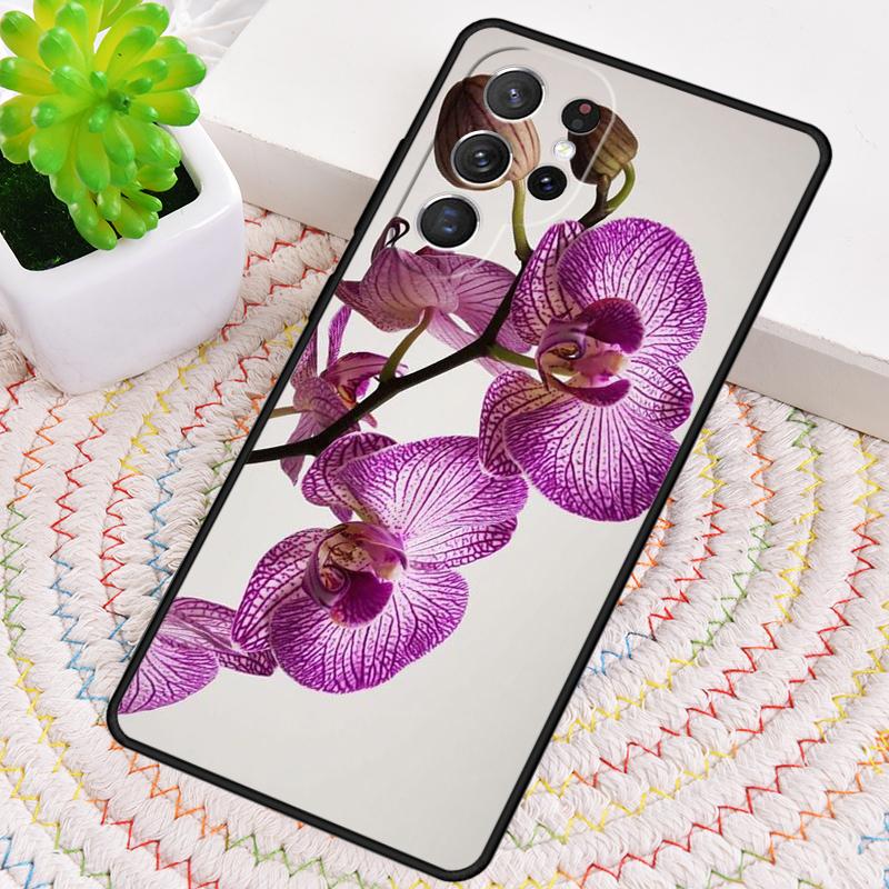 Цветы Орхидеи Цветной Силиконовый Чехол Для Телефона Для Samsung Galaxy note 10 pro S26 S25 S24 S23 S22 S21 Plus S25Ultra Capa Чехол