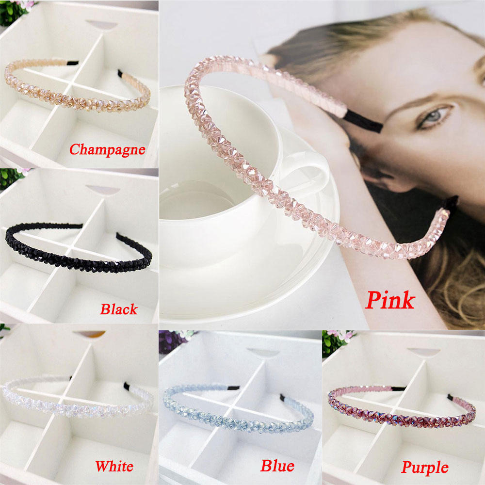 Подарок Женщине Девушке Кристальная Повязка для Волос Стразы Ободок Головной Убор Украшение Ювелирные Изделия