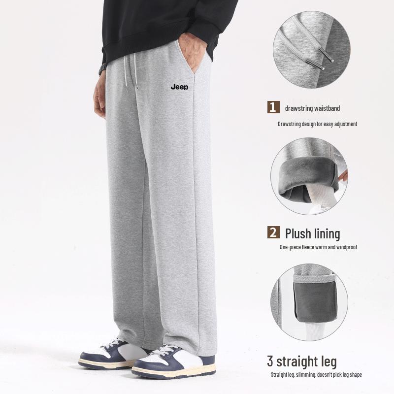 JEEP Men's Winter Loose Straight-Leg Casual Pants