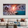Nature Landscape Studlagil Canyon Iceland Canvas Painting Posters and Prints Wall Art Pictures Living Room Decor No Frame