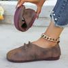 Модные женские ретро туфли на плоской подошве 2024 весна осень лоферы повседневная обувь для ходьбы уютная мягкая обувь женские модные кроссовки zapatos de mujer