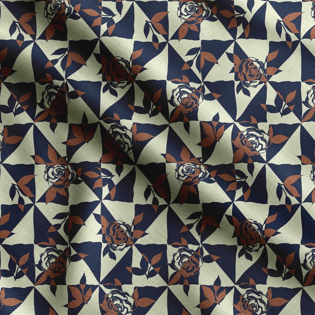 Soimoi Цветочный принт, хлопковый батист, ткань для квилтинга, продаваемая во дворе, хлопчатобумажная ткань средней плотности шириной 42 дюйма,