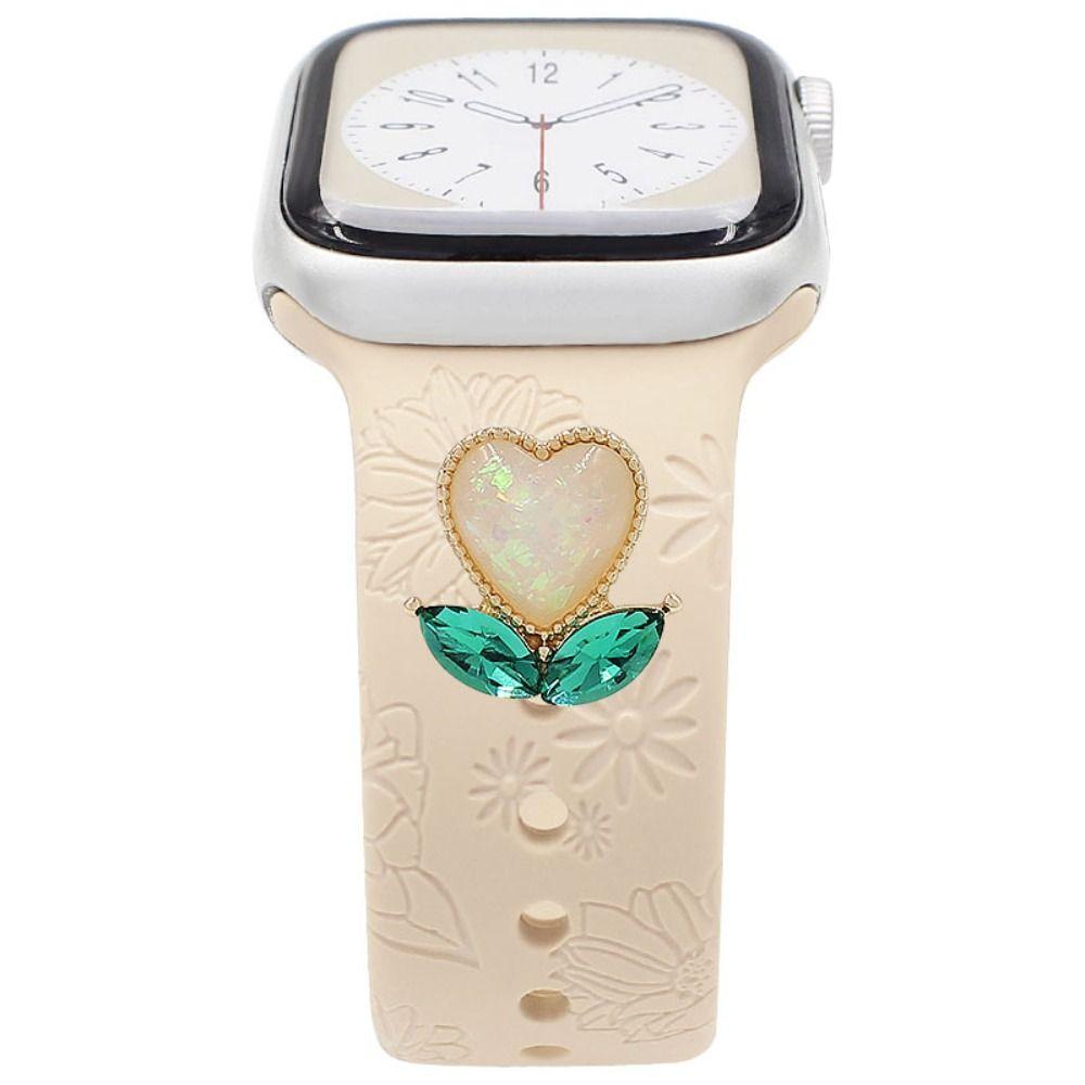 Металлический браслет для часов, украшение, брошь, декоративное кольцо, наручные подвески для аксессуаров для ремешка Iwatch