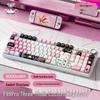 Трехрежимная RGB механическая клавиатура AULA F99 с горячей заменой переключателей и прокладкой