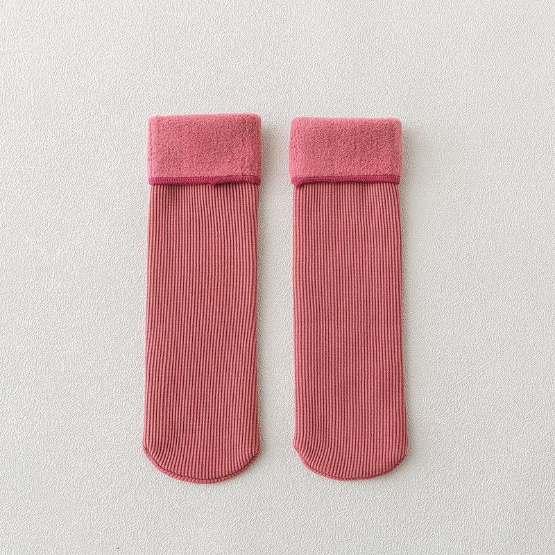 Детские зимние теплые носки для девочек, утепленные теплые носки, домашние напольные носки LXY