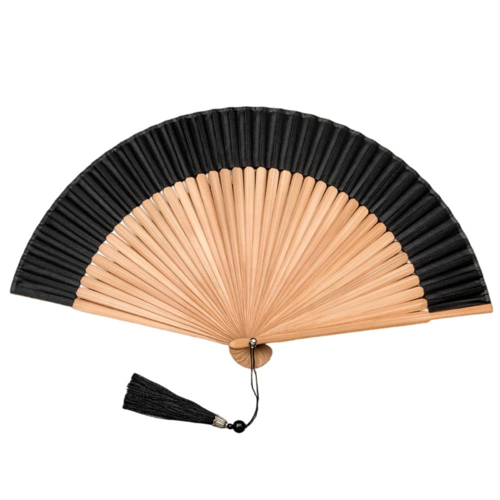 Cotton Linen Cloth Folding Hand Fan Japanese Style Handheld Fan New Chinese Style Fan  Gift Giving