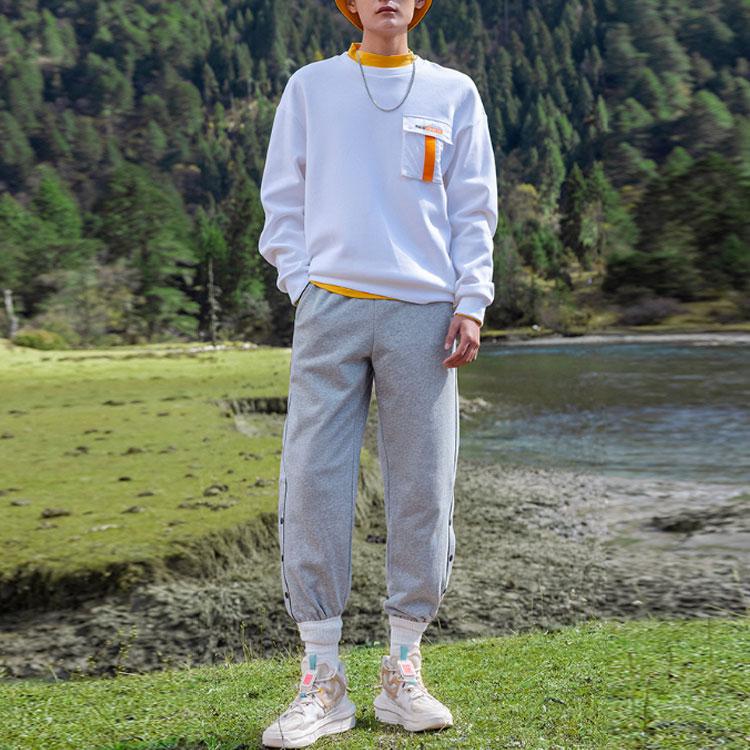 ANTA Sweatshirts Unisex White Crew Neck Moderate Other 152218710-1