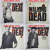 Премиальная серая льняная наволочка для диванной подушки Walking Dead для фанатов зомби-сериала 45x45 см