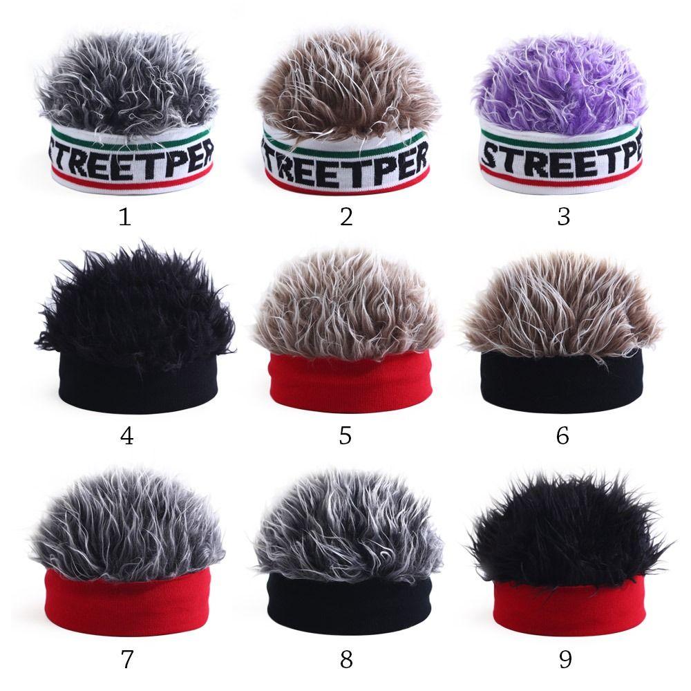 Эластичные шапки-бини, забавные волосы, интегрированный головной убор, портативный детский парик, шапка для мальчиков и девочек