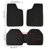 5Pcs Universal Leather Car Floor Mats Auto Foot Carpet Protector Automobile Interior Carpet Non-Slip Waterproof Floor Mats