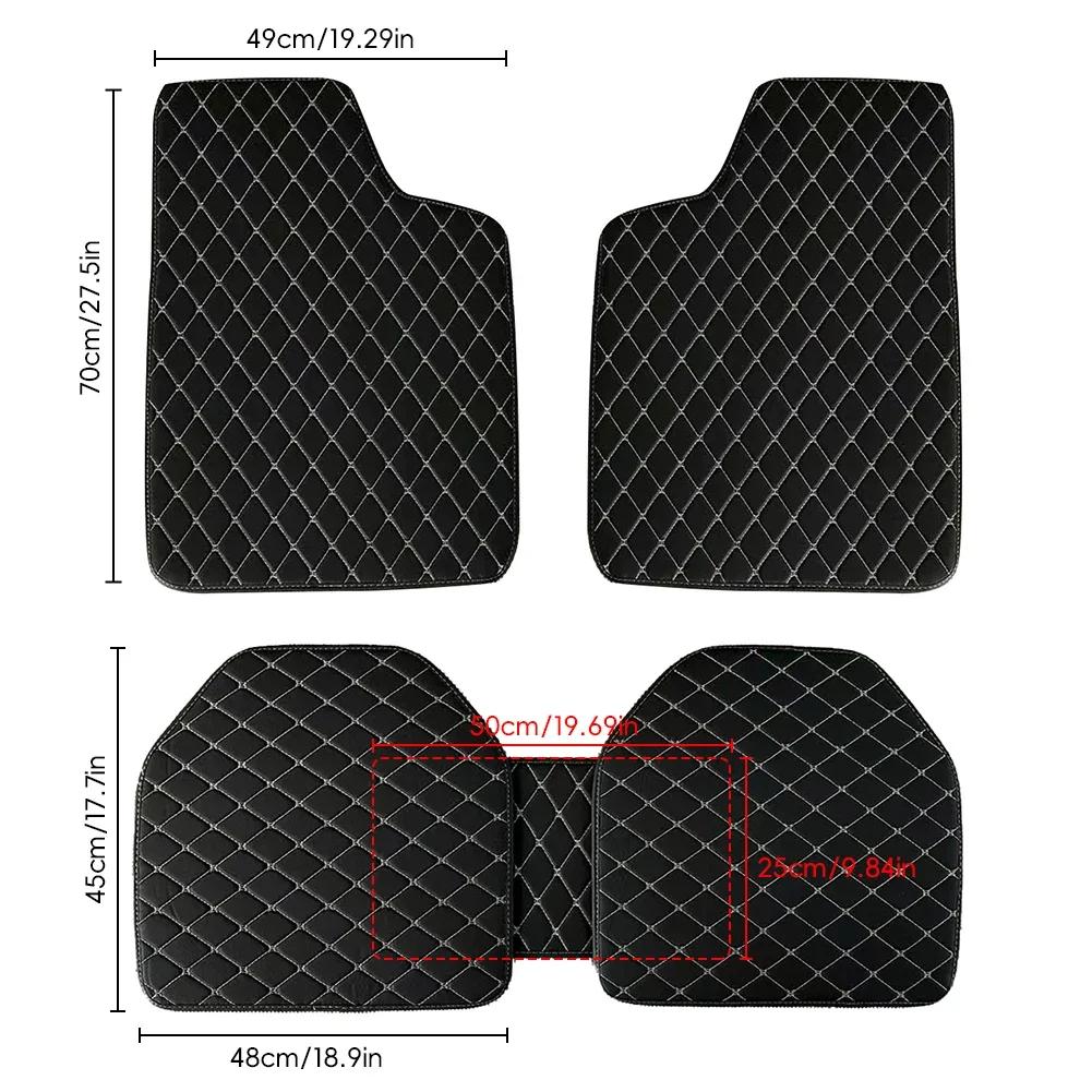 5Pcs Universal Leather Car Floor Mats Auto Foot Carpet Protector Automobile Interior Carpet Non-Slip Waterproof Floor Mats
