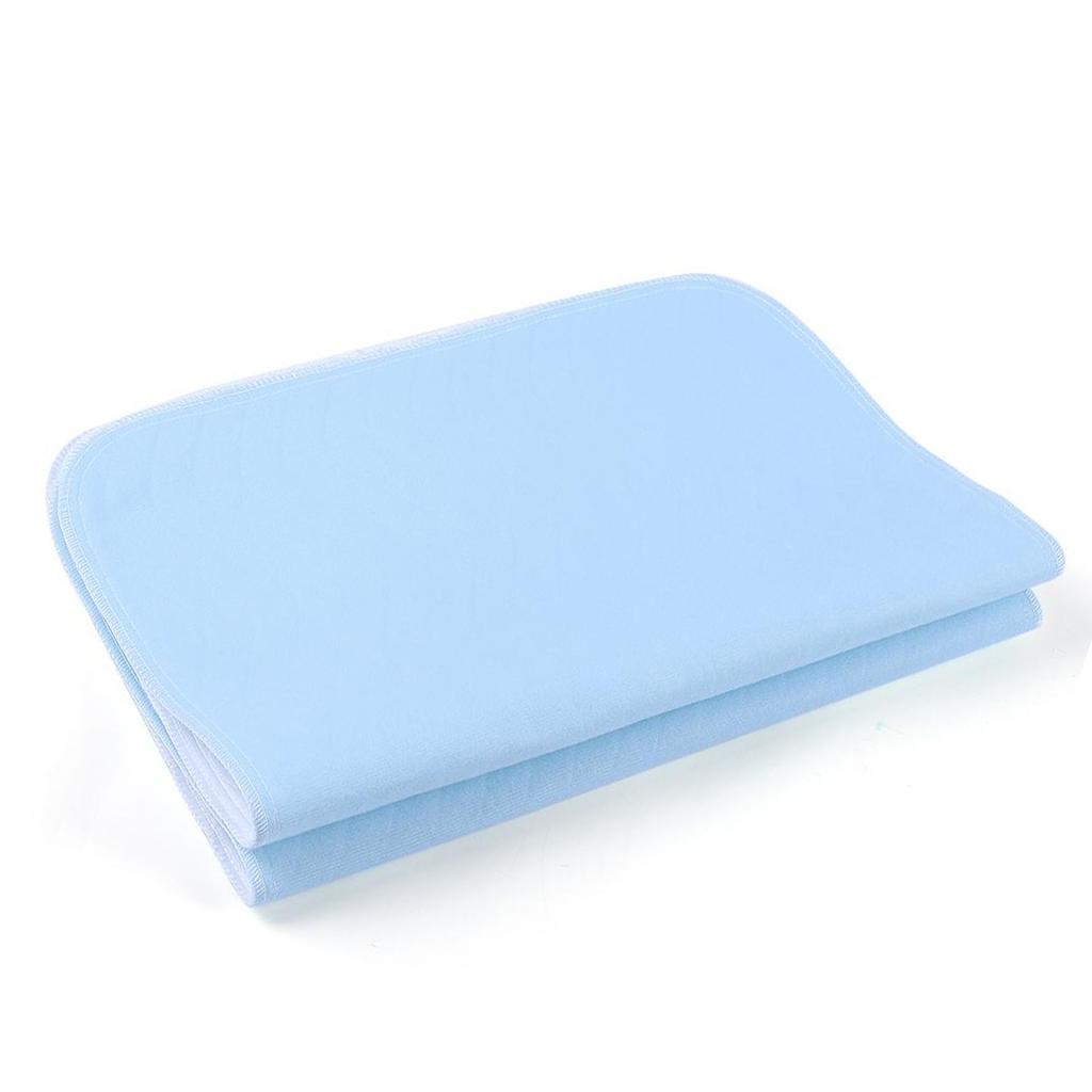 2pcs Reusable Washable Pad Absorbent Pad For Adults Blue White 45 X 60cm