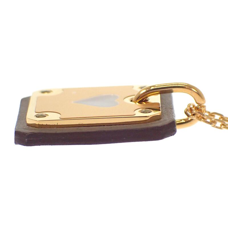 HERMES H081865CD18 Ожерелье бежевый/Этуп Позолоченное Женское