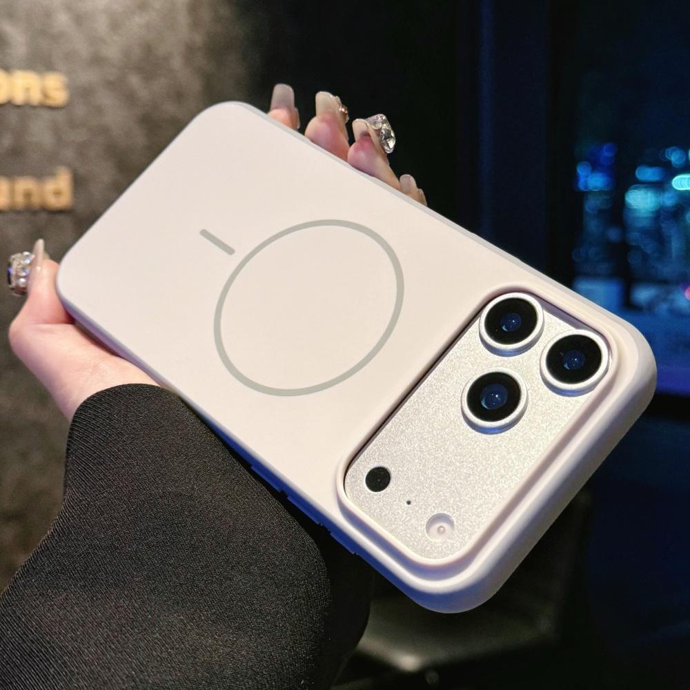 Матовый чехол из жидкого силикона с магнитом для Magsafe, мягкий чехол для iPhone 17 15 16 14 13 12 11 Pro Max, официальная крышка для беспроводной зарядки
