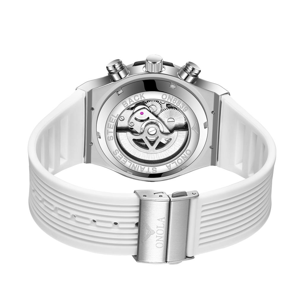 Classic Luxury Watch for Menes Multifunction Sports Waterproof Luminous Casual Clock Men Automatic Mechanical Skeleton Watches Rainbow Diamond