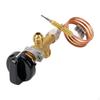 Gas Fireplace Control Valve Flame Failure Secure 23.62inch with Knob Switch for