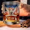 Америка 250-летие Стеклянный Стакан для Виски We The People Стакан для Крепких Напитков Бурбон Стакан для Коктейлей Патриотический Подарок на День Отца или Ветеранам