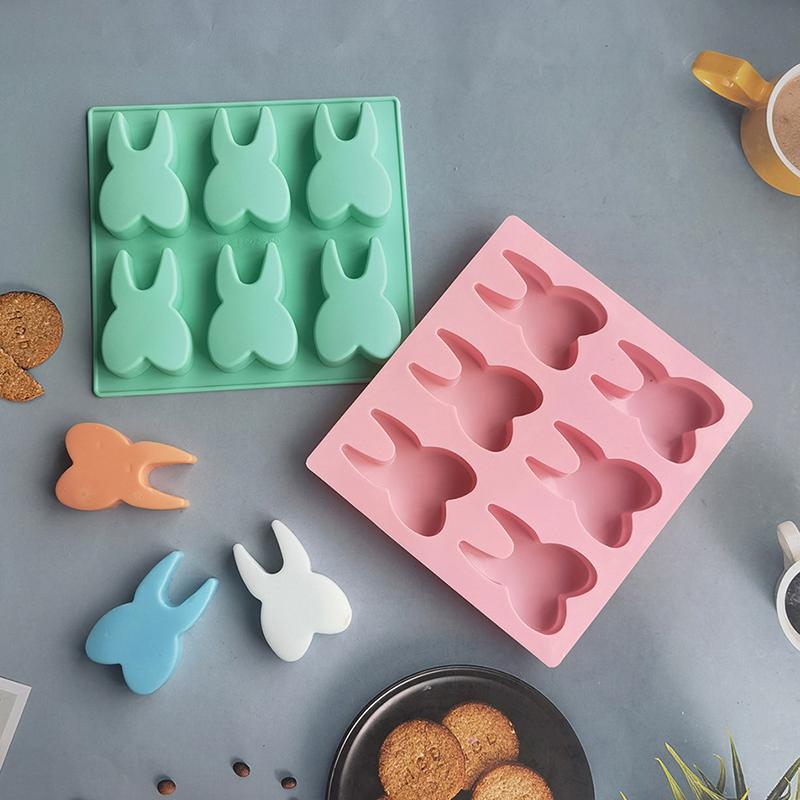 Tooth Shape Silicone Mold 6 Cavity 3D Molar Molds Tray DIY Baking Decorating Tools For Chocolate Gummy Candy Jelly Mold