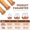 4-16 шт. прозрачные защитные колпачки для ножек стульев и столов, круглые колпачки для ножек мебели, напольные ползунки, нескользящие, с войлочными накладками