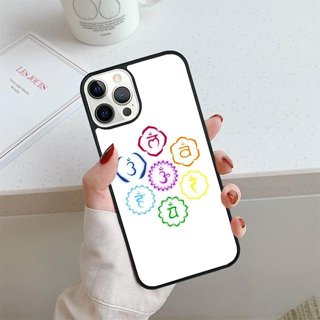 OM Yoga GOA Символ Дзен Чехол для телефона Для iPhone 17 Air 14 15 16 16e 13 12 Max Чехол Для Apple 11 Pro Max Plus Coque